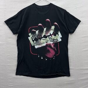 Judas Priest British Steel 50 Heavy Metal Years Tour T-Shirt Black Mens Large